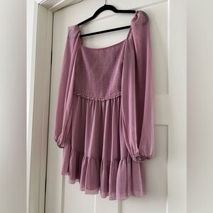 Aritzia Wilfred Tempest Dress Mauvy Pink Size M